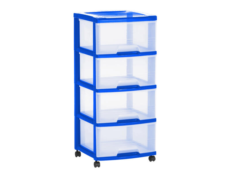 Eify Curver Eify tour de rangement 4 tiroirs bleu laser | Hubo
