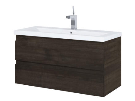Lafiness Element meuble lavabo 100cm 2 tiroirs samara 1