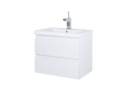 Lafiness Element meuble lavabo 60cm 2 tiroirs blanc 1
