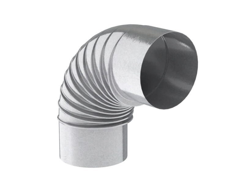 Saninstal Rookafv.bocht 90° 105mm galva
