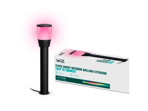 WiZ Elpas LED tuinpaal uitbreidingsset 12V wit en gekleurd zwart