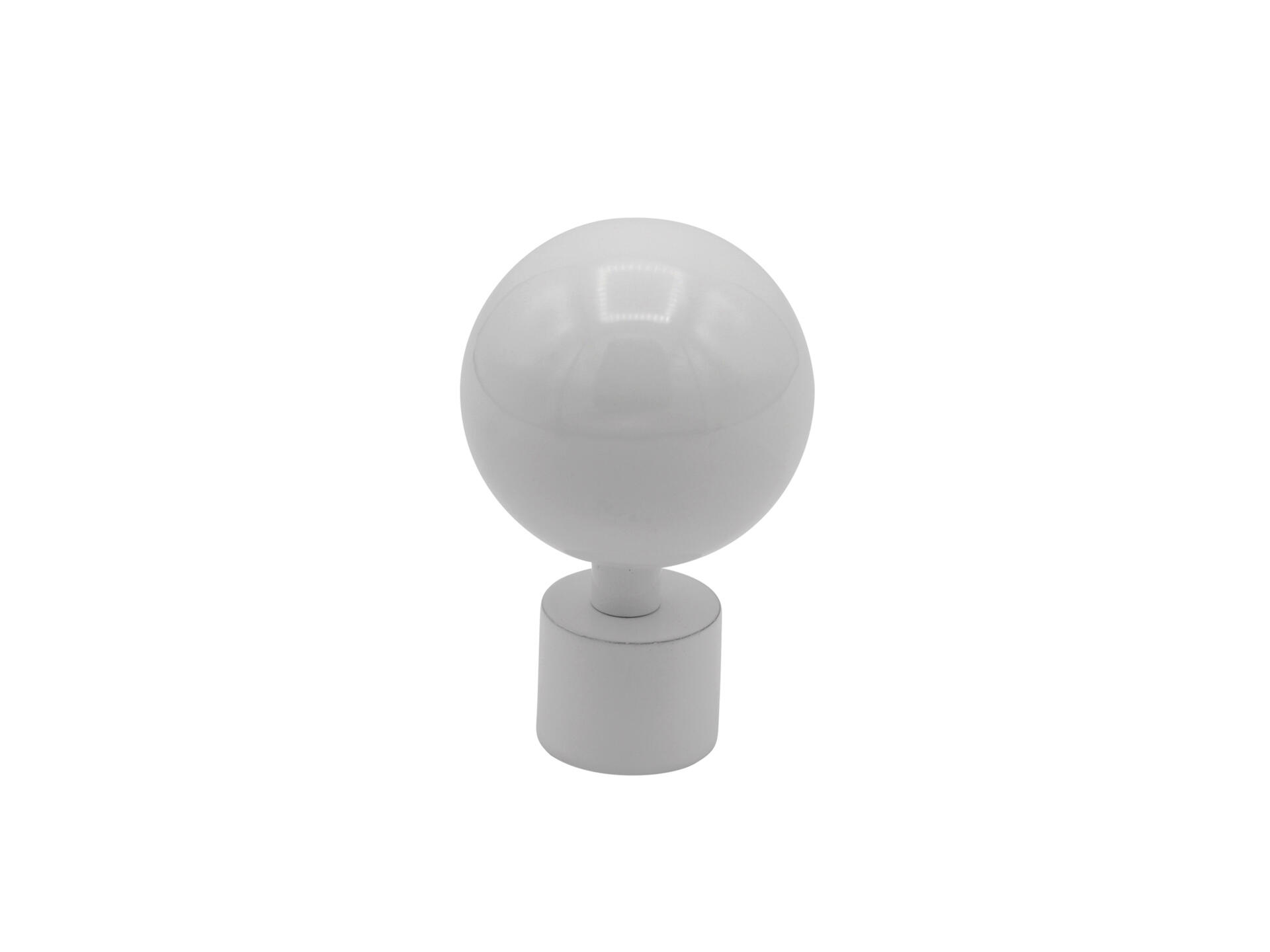 My Deco Embout arrondi pour tringle à rideau 20mm blanc 2 pièces