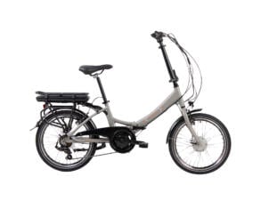 Epona Eluxo elektrische plooifiets voorwielmotor mat grijsbeige