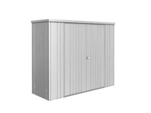 Biohort Equipment Locker 230 armoire de jardin 227x83x182,5 cm argent métallique