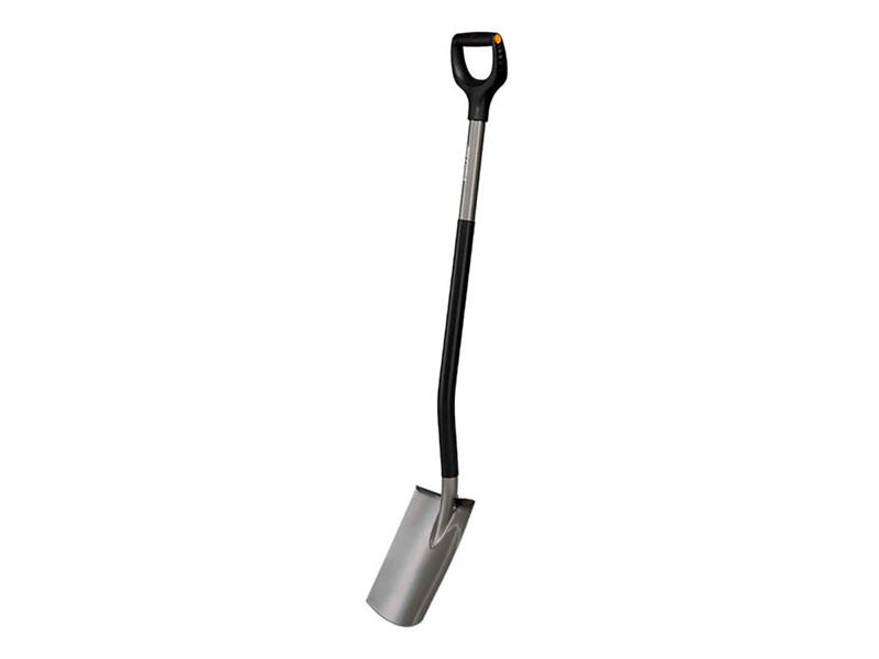 Bêche à bord rond Fiskars - Longueur 120 cm - Acier/Poignée en Bêche à bord rond Fiskars - Longueur 120 cm - Acier/Poignée en