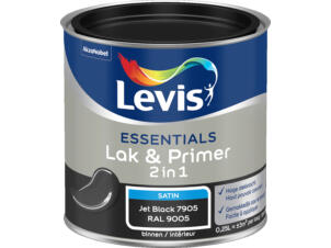 Levis Essentials 2-en-1 laque & primer satin 0,25l jet black