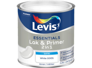 Levis Essentials 2-en-1 laque & primer satin 0,25l white