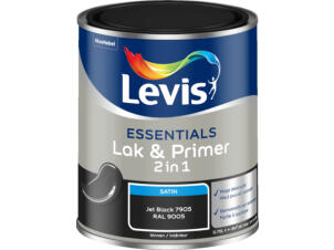 Levis Essentials 2-en-1 laque & primer satin 0,75l jet black