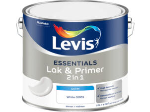 Levis Essentials 2-en-1 laque & primer satin 2,5l white
