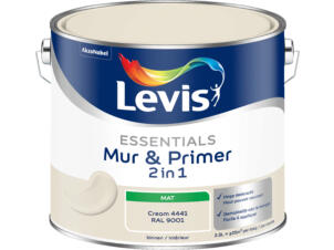 Levis Essentials 2-en-1 peinture mur & primer 2,5l cream