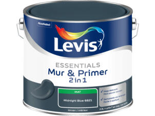Levis Essentials 2-en-1 peinture mur & primer 2,5l midnight blue