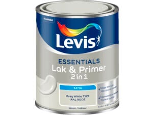Levis Essentials 2-in-1 lak & primer zijdeglans 0,75l grey white