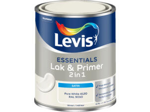 Levis Essentials 2-in-1 lak & primer zijdeglans 0,75l pure white