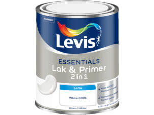 Levis Essentials 2-in-1 lak & primer zijdeglans 0,75l white