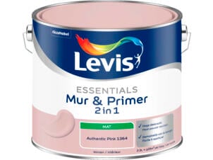 Levis Essentials 2-in-1 muurverf & primer 2,5l authentic pink