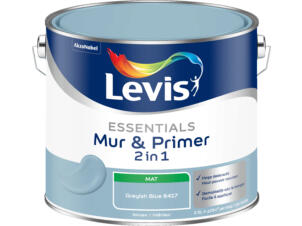 Levis Essentials 2-in-1 muurverf & primer 2,5l greyish blue