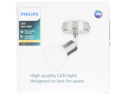 Philips Essentials Decagon spot mural LED 4,3W chrome mat 1