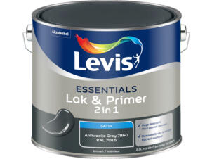 Levis Essentials laque et primer satin 2,5l anthracite grey