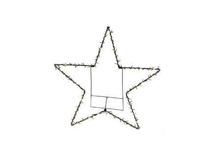 Étoile lumineuse 70x100 cm blanc chaud 1