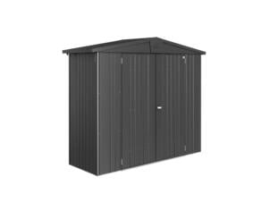 Biohort Europa 2A abri de jardin 244x84x203 cm métal gris foncé métallique