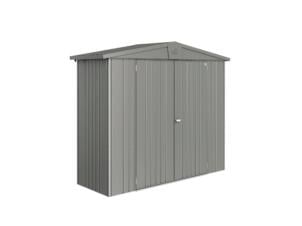 Biohort Europa 2A abri de jardin 244x84x203 cm métal gris quartz métallique