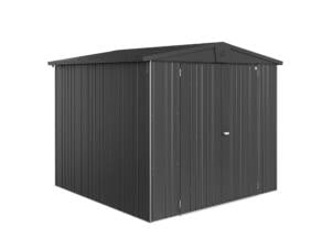 Biohort Europa 4 abri de jardin 244x228x203 cm métal gris foncé métallique