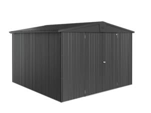 Biohort Europa 7 abri de jardin 316x300x209 cm métal gris foncé métallique