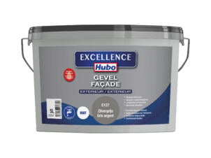 Hubo Excellence gevelverf mat 5l zilvergrijs