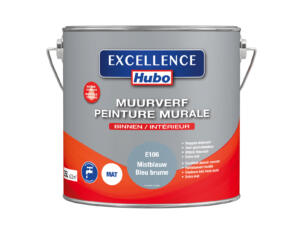 Hubo Excellence muurverf mat 2,5l mistblauw