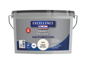 Hubo Excellence peinture façade mat 5l gris blanc