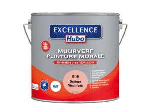 Hubo Excellence peinture murale mat 2,5l vieux rose