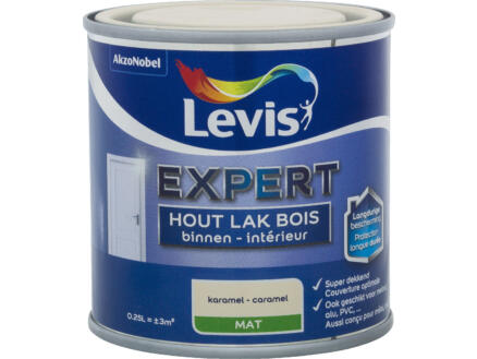 Levis Expert houtlak binnen mat 0,25l karamel 1
