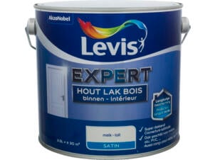 Levis Expert houtlak binnen zijdeglans 2,5l melk