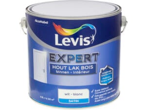 Levis Expert houtlak binnen zijdeglans 2,5l wit