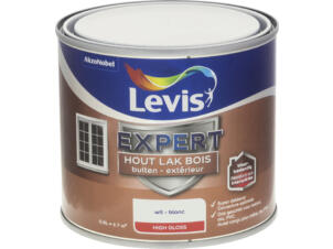 Levis Expert houtlak buiten hoogglans 0,5l wit