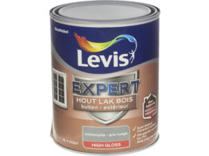 Levis Expert houtlak buiten hoogglans 1l wolkengrijs