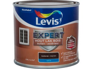 Levis Expert houtlak buiten zijdeglans 0,5l kastanje