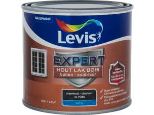 Levis Expert houtlak buiten zijdeglans 0,5l steenkool
