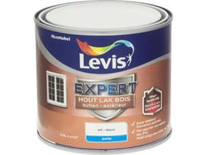 Levis Expert houtlak buiten zijdeglans 0,5l wit