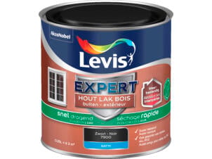 Levis Expert houtlak buiten zijdeglans sneldrogend 0,25l zwart