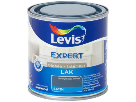 Levis Expert lak binnen zijdeglans 0,25l blauwgrijs 1