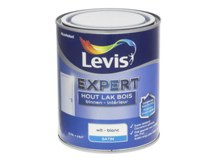 Levis Expert lak binnen zijdeglans 0,75l wit 1