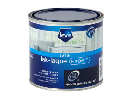 Levis Expert lak buiten zijdeglans 0,5l nachtblauw 1