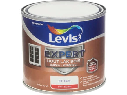 Levis Expert laque bois extérieur brillant 0,5l blanc 1