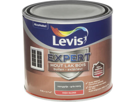Levis Expert laque bois extérieur brillant 0,5l gris navy 1