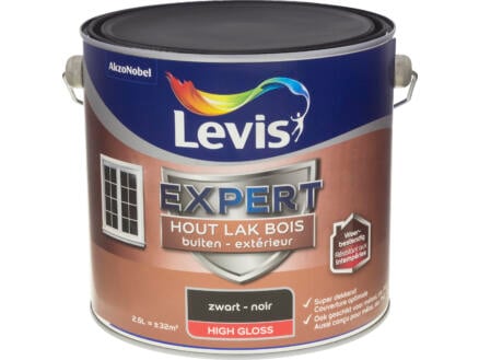 Levis Expert laque bois extérieur brillant 2,5l noir 1