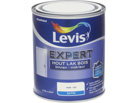 Levis Expert laque bois intérieur satin 0,75l lait 1