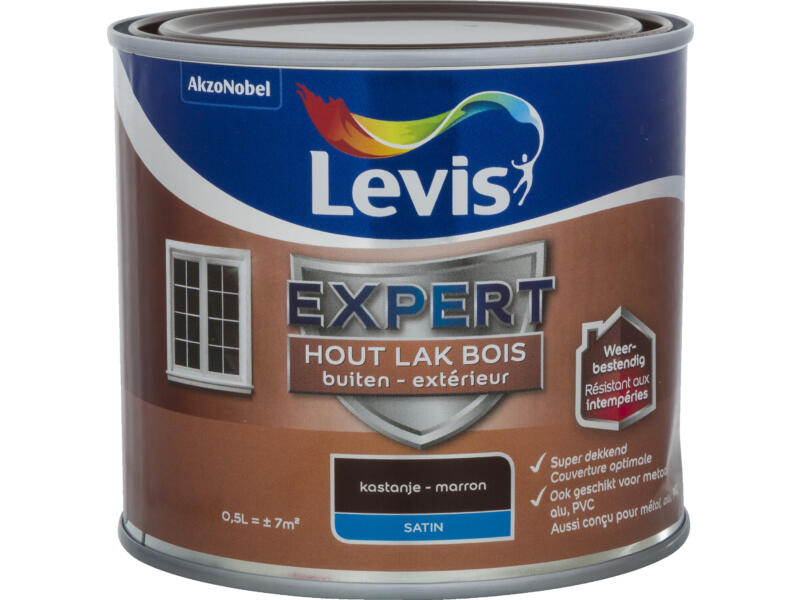Levis Expert laque extérieur satin 0,5l marron