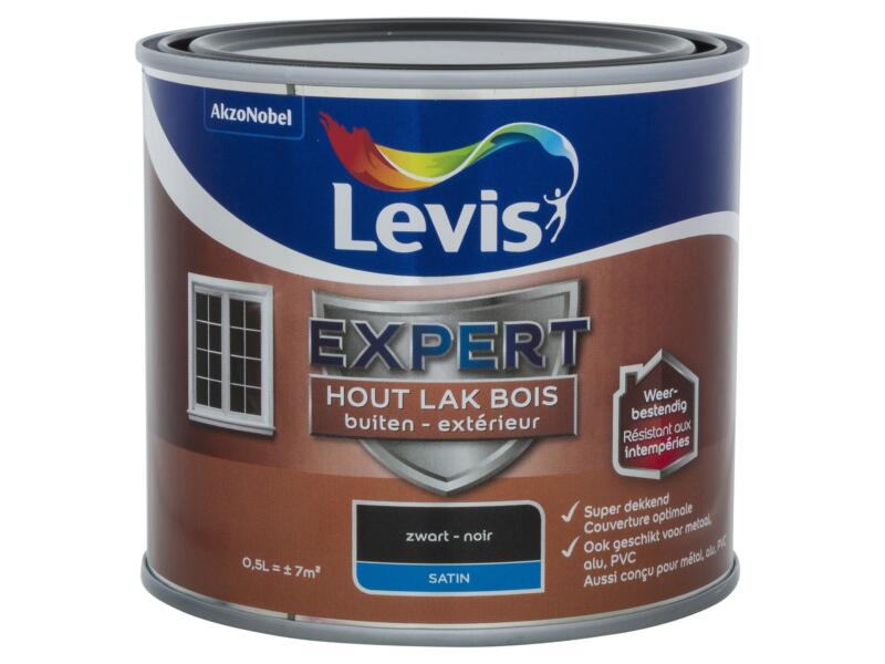 Levis Expert laque extérieur satin 0,5l noir