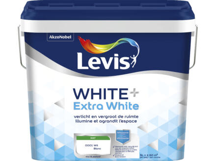 Levis Extra White+ muurverf 5l wit 1